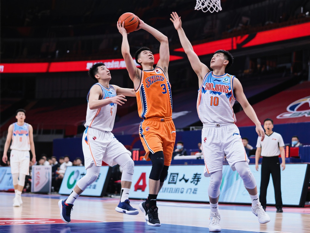 近期的一场比赛中，新疆队与上海队的对决成